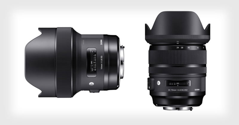 Sigma Reveals Pricing for New 14mm and 24-70mm Art Lenses