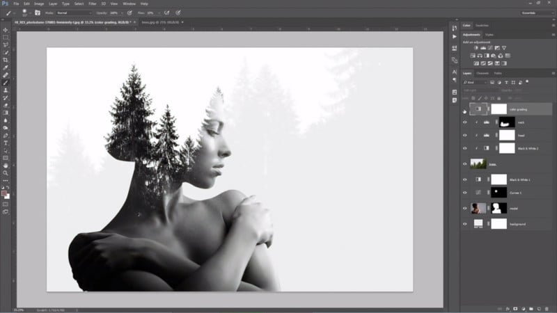 How to Create a Double Exposure Portrait Using Photoshop