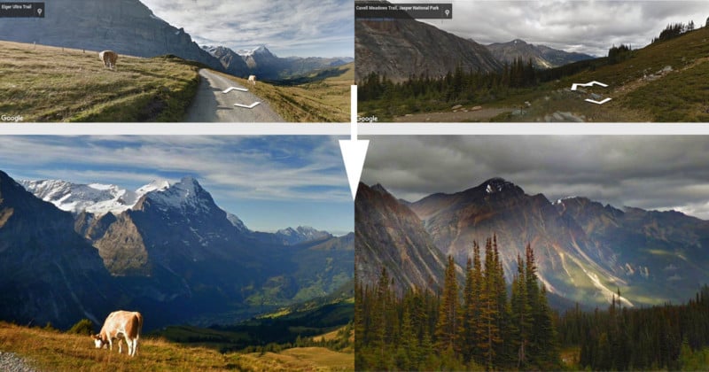  google uses create professional photos from street view 