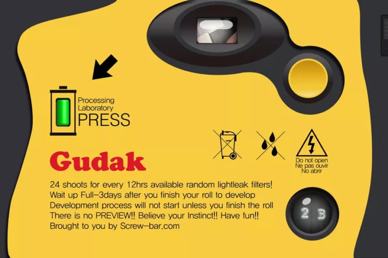 Gudak Lets You Use Your Iphone Like A Kodak Disposable Camera