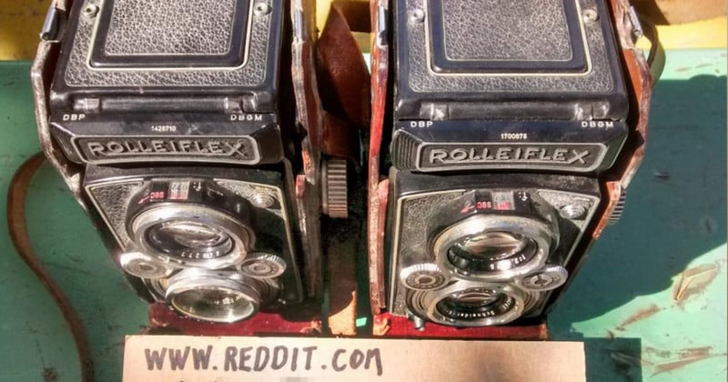  got two free rolleiflex tlr cameras from kind 