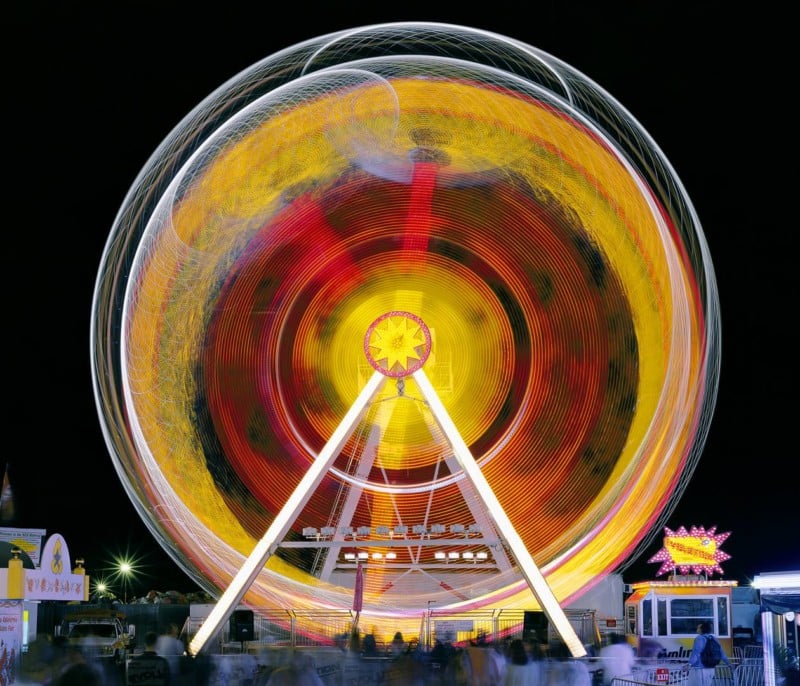 Long-Exposure Photos of Carnival Rides Over the Decades