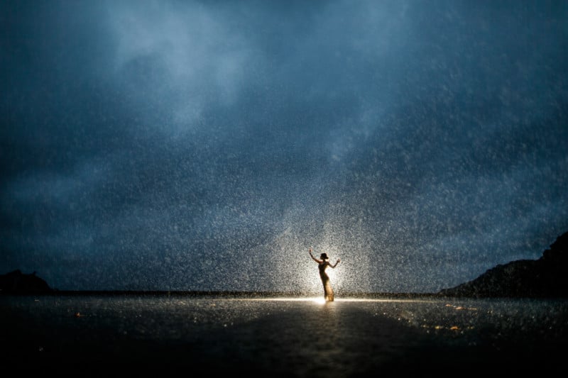  how shoot magical portraits pouring rain 