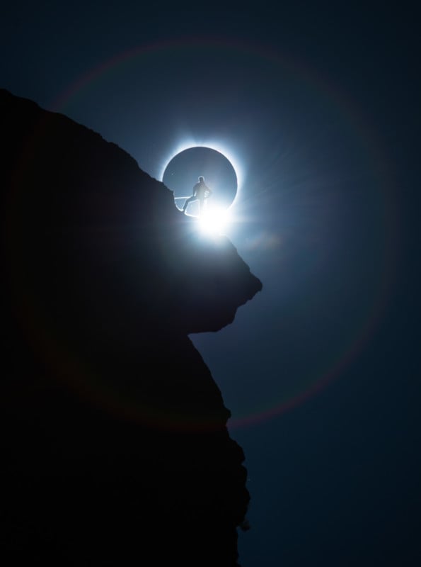  how was shot climber total solar eclipse 