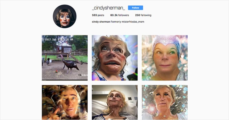 Photographer Cindy Sherman is on Instagram Now
