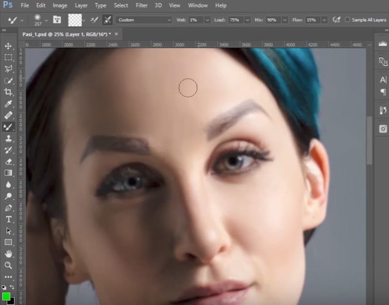 How to Do Frequency Separation with the Mixer Brush in Photoshop
