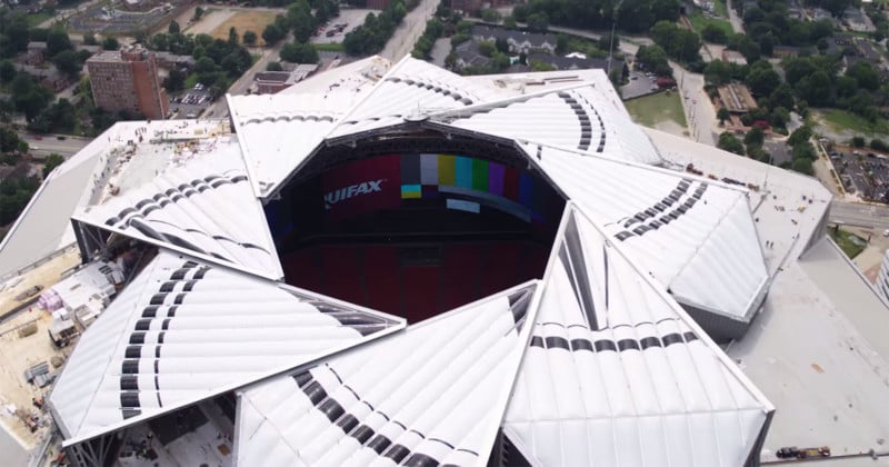 This is the Aperture Roof on the Atlanta Falcons New $1.6B Stadium