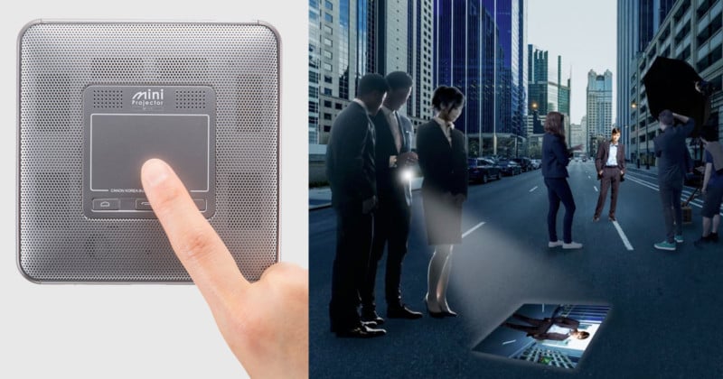 Canons M-i1 Mini Projector Can Beam Your Cameras Photos Wirelessly