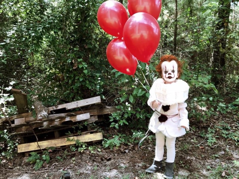 This Teen Photographer Turned His 3-Year-Old Bro Into the Clown from It