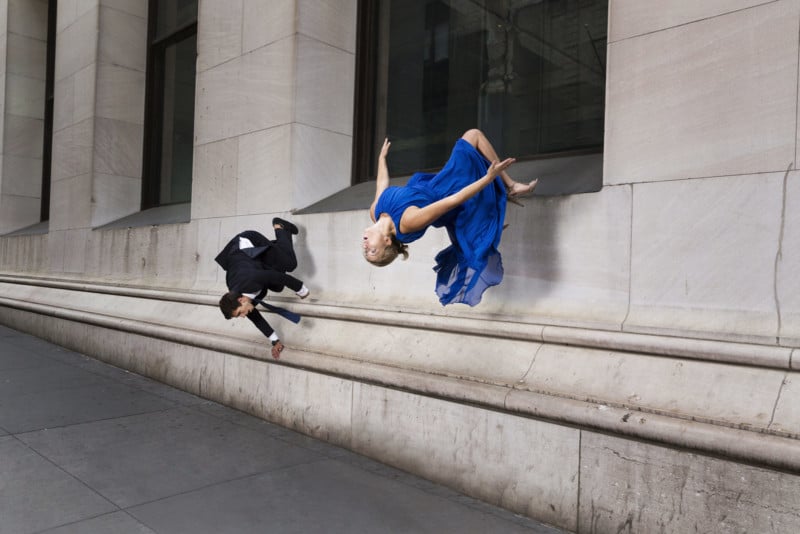 Photos of Parkour Athletes in New York City Wearing Formal Wear