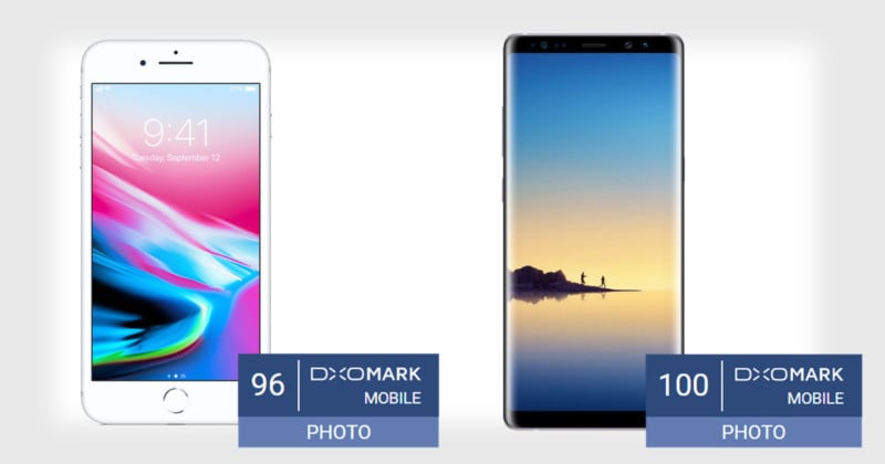 The Samsung Galaxy Note 8 Beats the iPhone 8+ at Still Photos: DxOMark