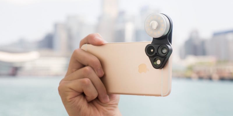 RevolCam: A Multi-Lens and LED Light Attachment That Fits Any Smartphone
