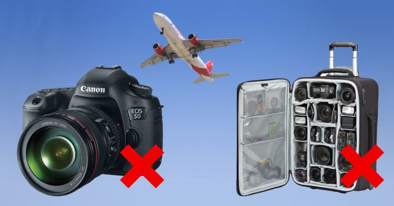  urging airlines ban cameras checked bags 