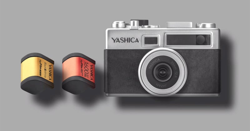 The Yashica Y35 is a digiFilm Camera with Pretend Film Rolls