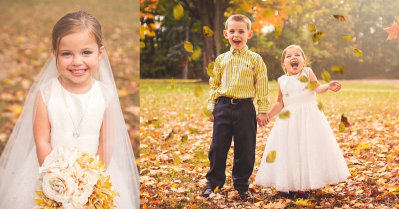  5-year-old girl gets dream wedding photo shoot before 