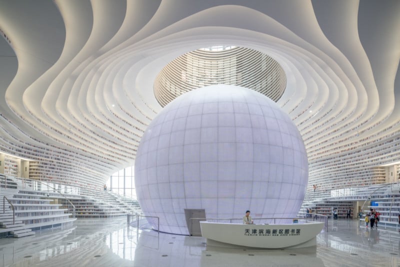 Photos of the New Futuristic Library in China with 1.2 Million Books