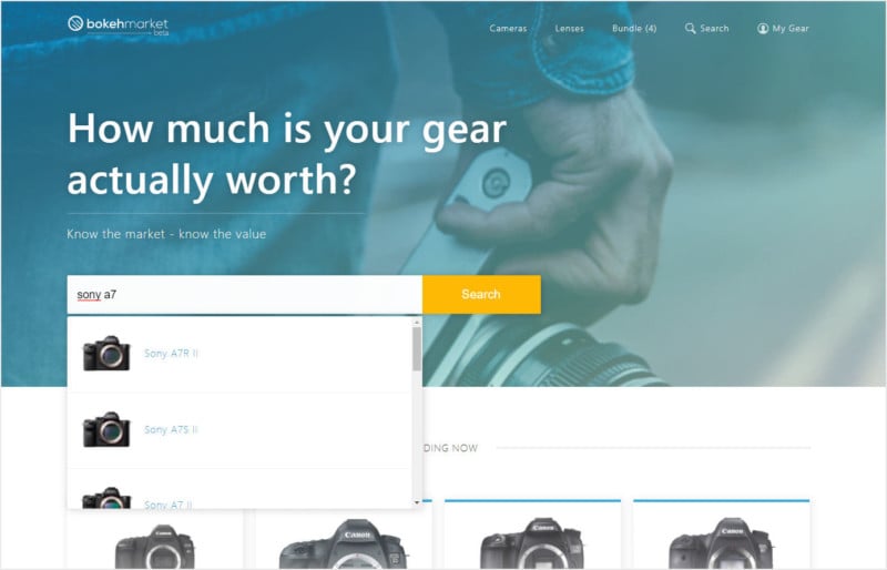This Website Tracks the Market Value of Used Camera Gear