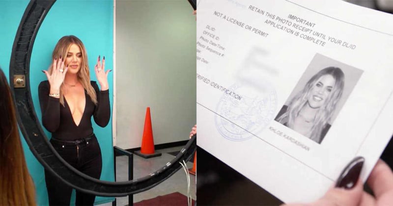 Khloe Kardashian Brings Own Lighting to DMV for Drivers License Photo