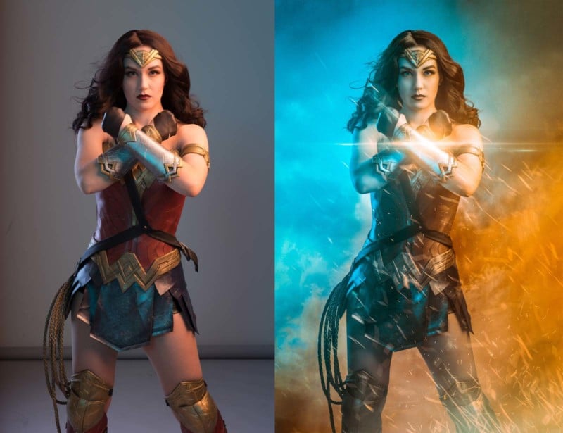 A Photo Shoot with Wonder Woman
