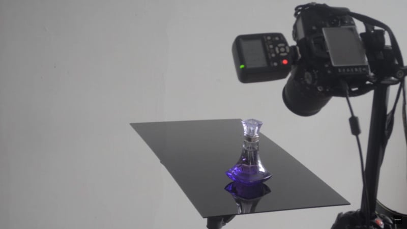  how photograph perfume bottles single speedlight 