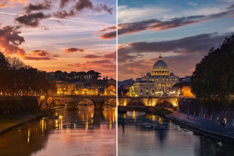 Canon Shares Composite Photo Made with a Fujifilm Camera Without Credit