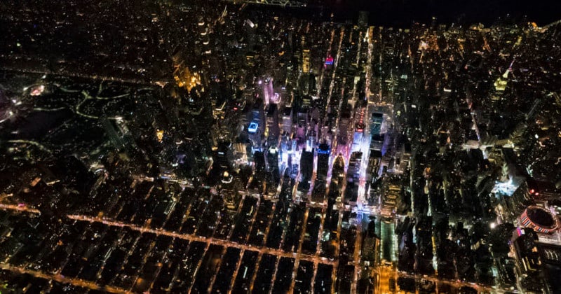 I Shot the New Years Eve Ball Drop in Times Square from a Helicopter