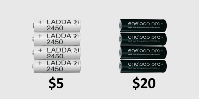 Are $5 IKEA LADDA Batteries Identical to $20 Eneloop Pro Batteries?