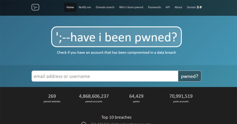 This Site Will Tell You If Your Accounts Have Been Compromised