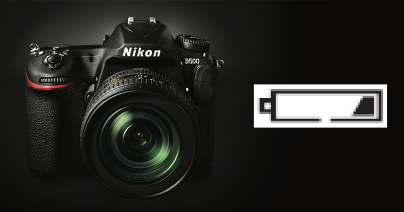 Nikon D500 Says Battery Empty with 25% Juice Left: Report