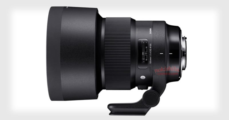 This is the Sigma 105mm f/1.4 Art Lens