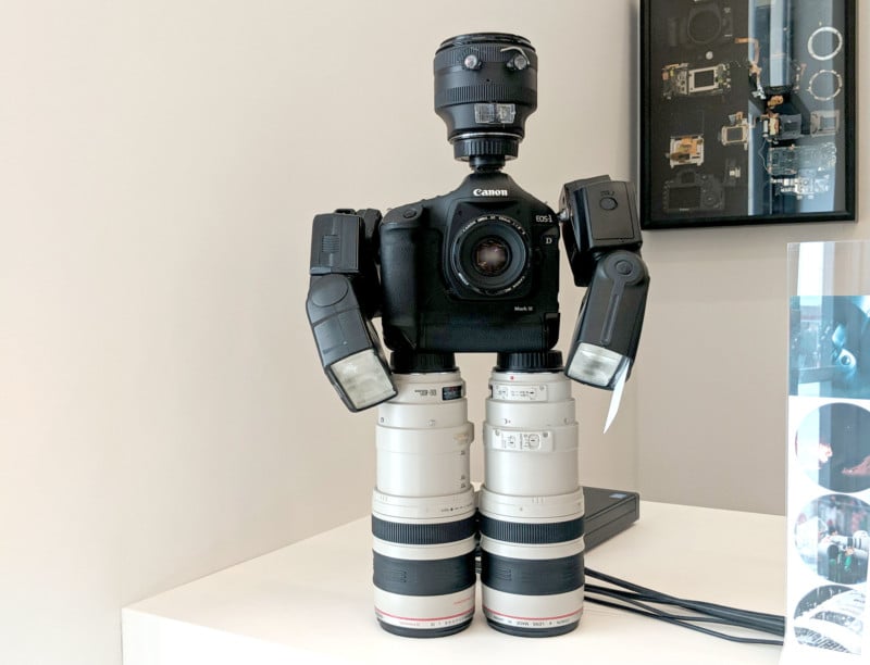 This Robot is Made of Canon DSLR Gear