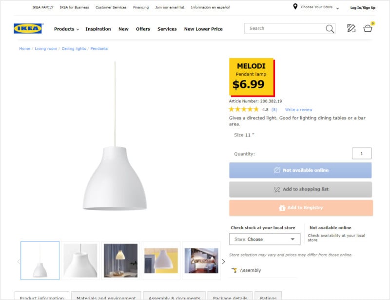How to Shoot Product Photos Using a $10 IKEA MELODI Lamp Shade