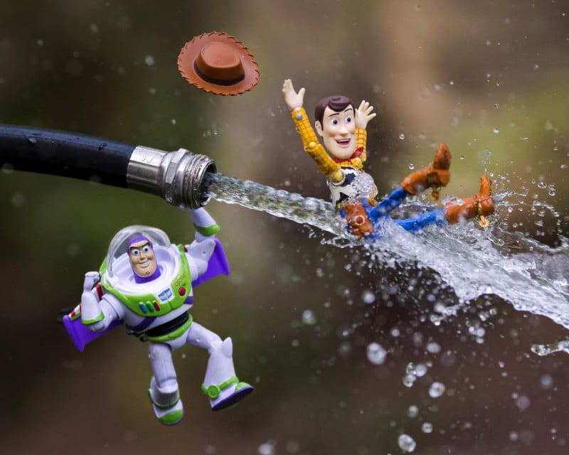  photographer combines toys practical effects 