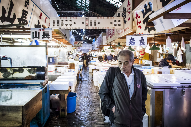 Photos of the Tsukiji Fish Market