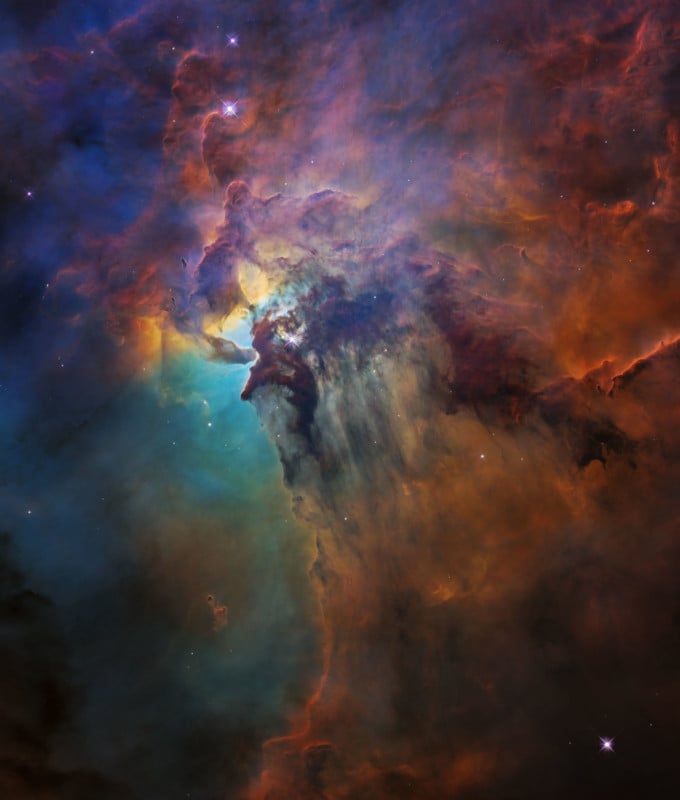 Zooming Into NASAs Hubble Photos to See the Lagoon Nebula Up Close