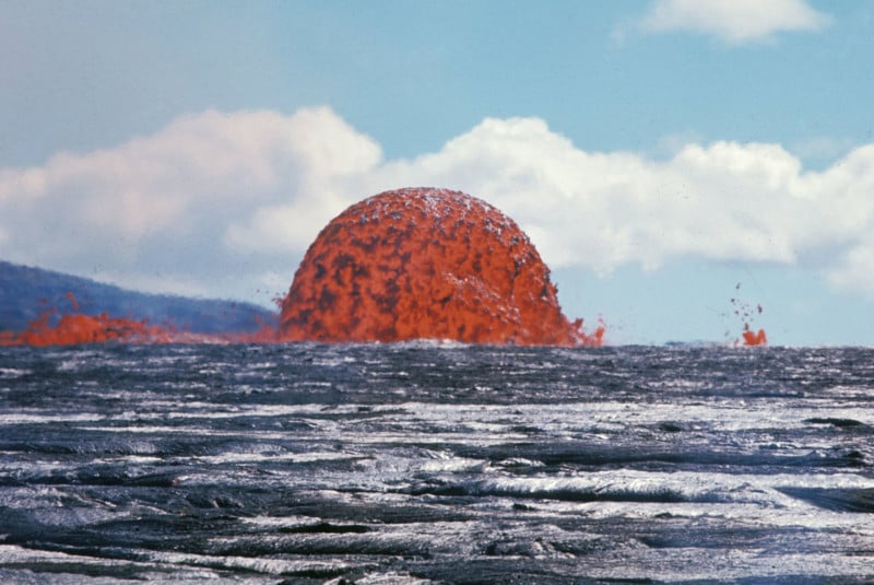 This Photo Shows a 65-Foot-Tall Lava Dome