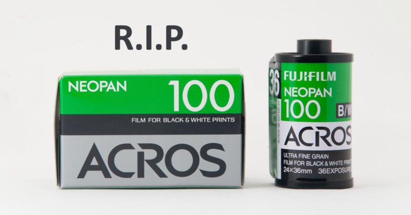 Fujifilm Officially Killing Off All B&W Film and Photo Paper