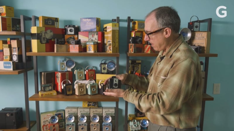  man collects mid-century modern cameras 