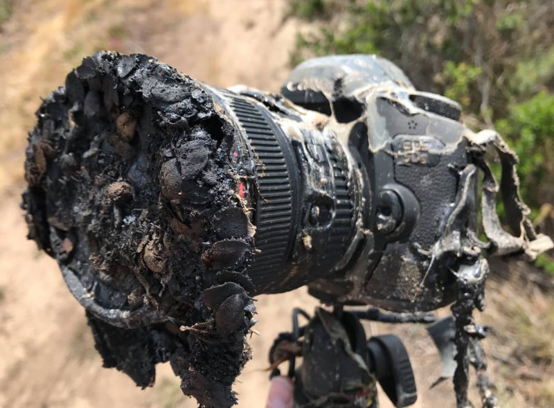 This Camera Got Melted While Shooting a Rocket Launch