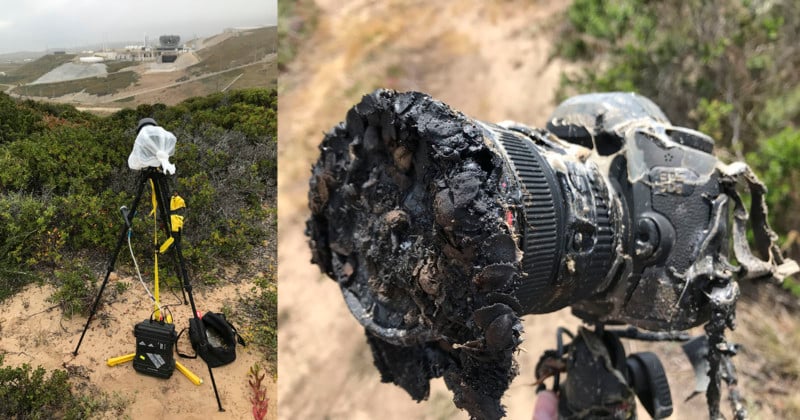  how rocket launch melted nasa photographer canon dslr 