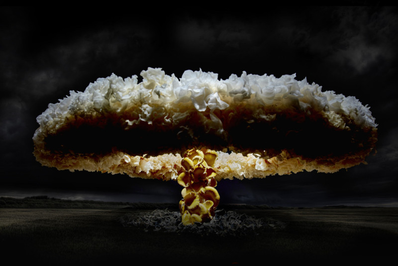 Photos of Mushroom Clouds Made of Mushrooms