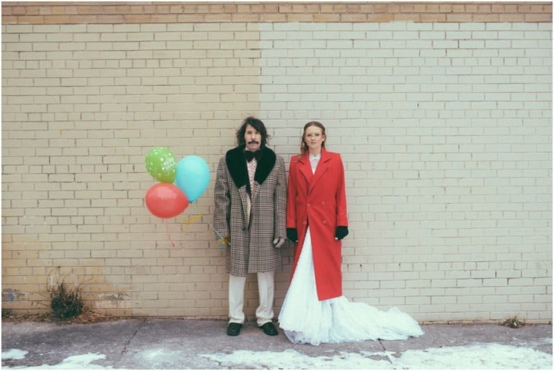 This Couple Shot 70s-Themed Engagement Photos