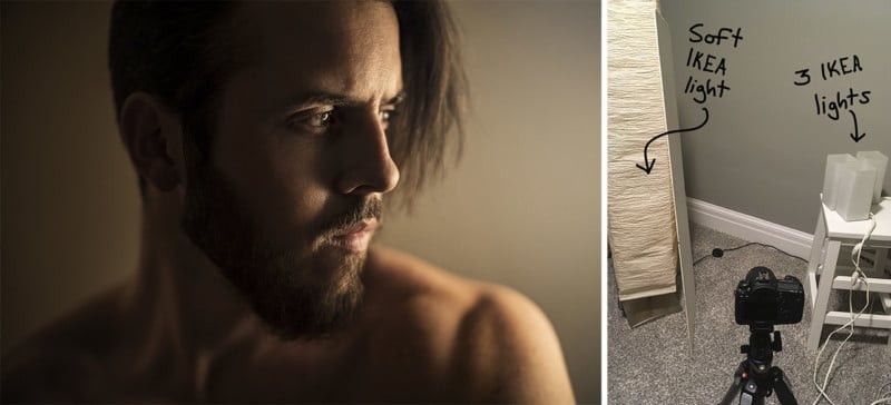  these self-portraits were shot using only home lighting 