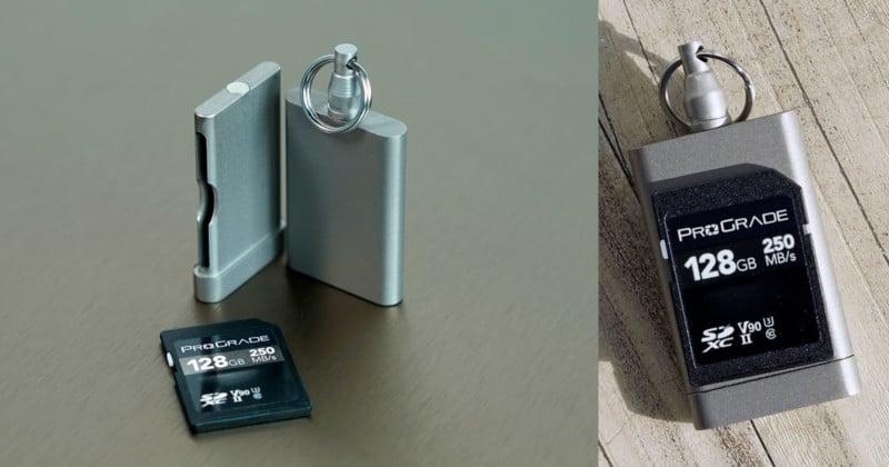 This Titanium Case Safety Stores an SD Card on Your Keychain