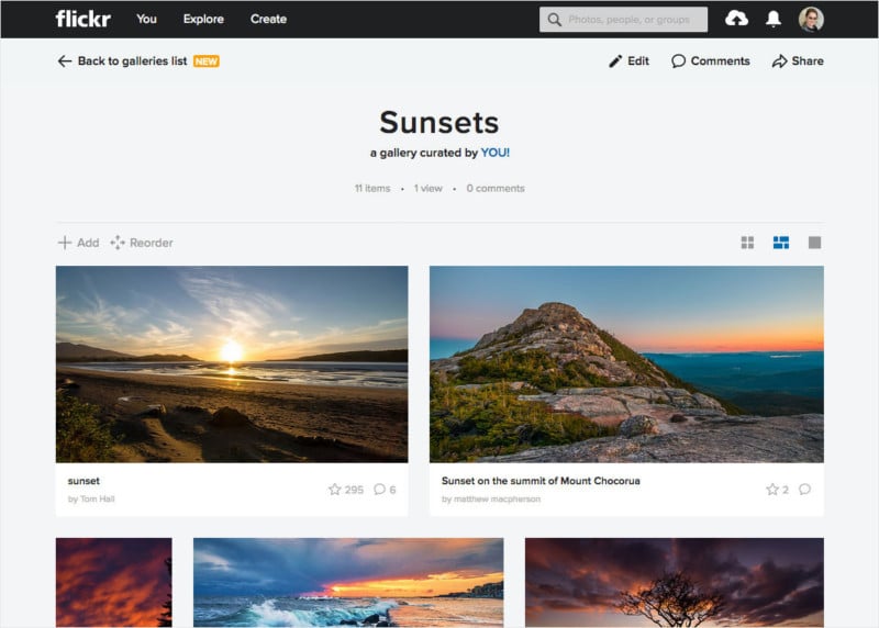 Flickr Revamps Galleries with a Fresh Look and New Tools