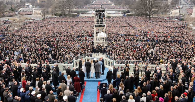  trump had inauguration crowd photos edited report claims 