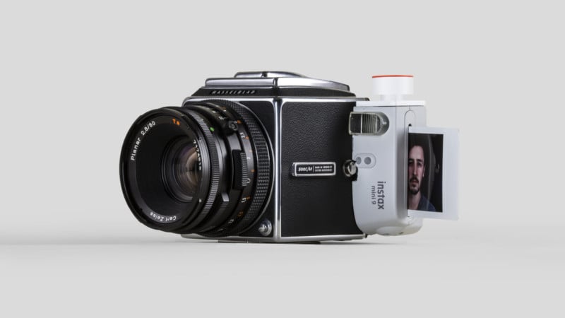 Combining a Hasselblad 500C/M and a Fujifilm Instax 9