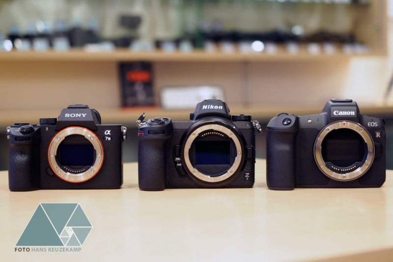 Heres the Sony a7 III, Nikon Z7, and Canon EOS R Side-by-Side
