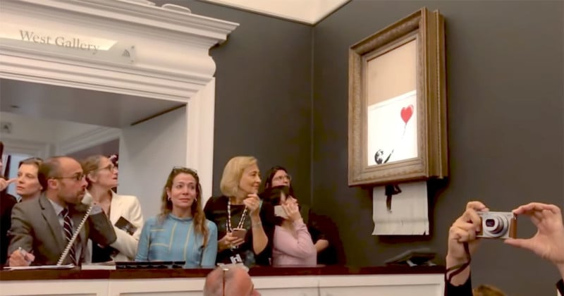  banksy director cut his art getting shredded auction 