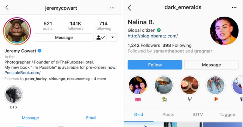  instagram redesigns profiles focus less follower count 